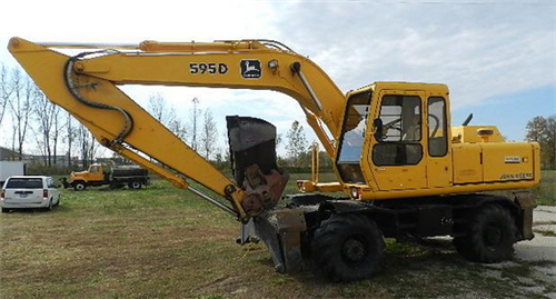 John Deere 595D Excavator Operation and Tests