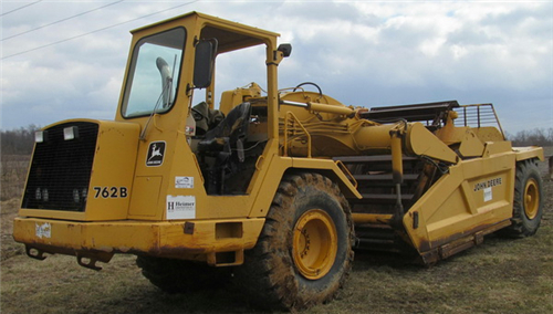 John Deere 762B, 862B Scraper Operation and Tests