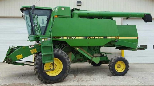 John Deere SideHill 9500 Combine Repair, Operation and Tests