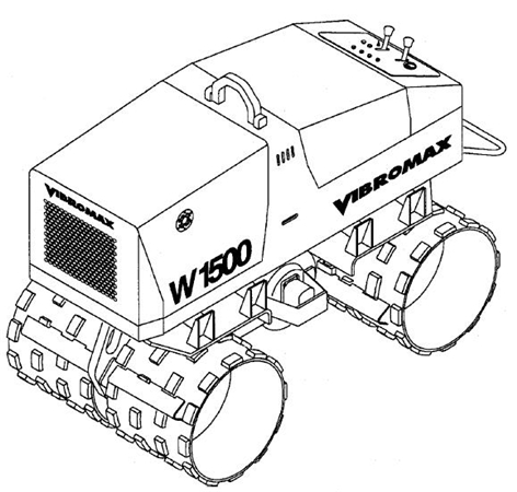 JCB Vibromax W1500 Trench Roller Service Repair Manual (Starting at S/N JKC4200800)