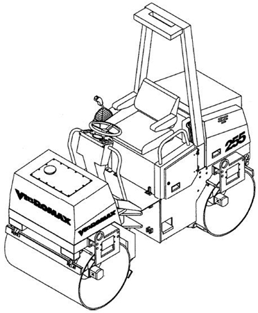 JCB Vibromax 255 / 265 Tandem Roller Service Repair Manual
