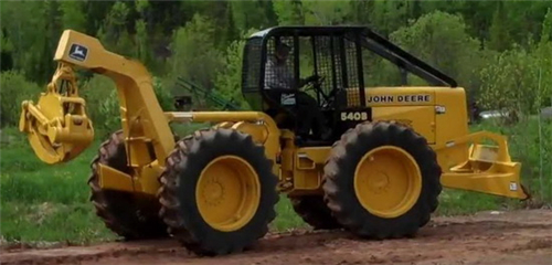 John Deere JD540-B Skidder & Grapple Skidder Repair, Operation and Tests