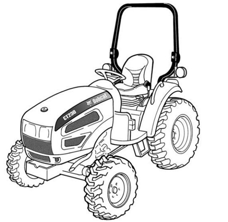 Bobcat CT230 Compact Tractor Operation & Maintenance Manual