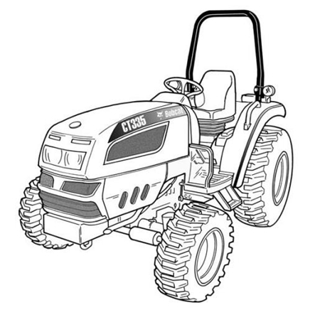 Bobcat CT335 Compact Tractor (HST) & (SST) Operation & Maintenance Manual