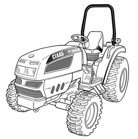Bobcat CT445 Compact Tractor (HST) & (SST) Operation & Maintenance Manual