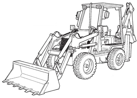 Ingersoll-Rand BL-370, BL-375 Loader Backhoe Operation & Maintenance Manual