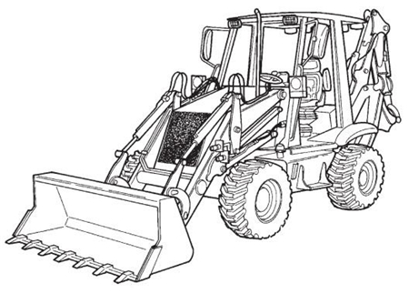 Ingersoll-Rand BL-470, BL-475 Loader Backhoe Operation & Maintenance Manual