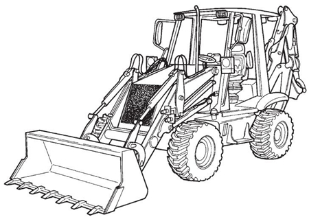 Ingersoll-Rand BL-570 B-Series Loader Backhoe Operation & Maintenance Manual