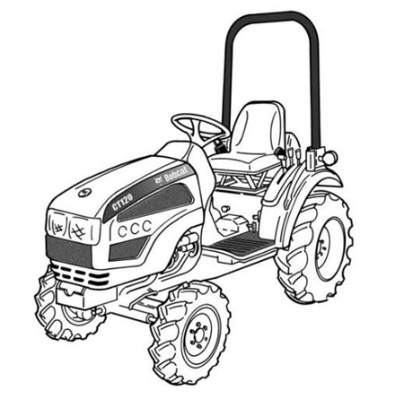 Bobcat CT120 Compact Tractor Wiring/Hydraulic/Hydrostatic Schematic