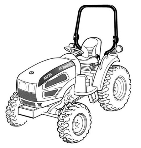 Bobcat CT225, CT230 Compact Tractor Wiring/Hydraulic/Hydrostatic Schematic