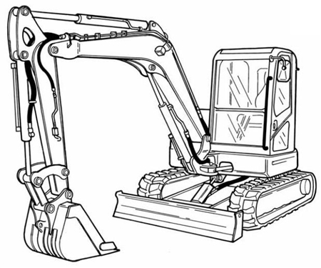 Bobcat E80 Compact Excavator Wiring/Hydraulic/Hydrostatic Schematic