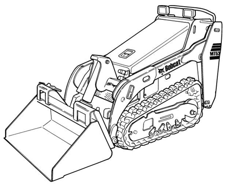 Bobcat MT52 Mini Track Loader Wiring/Hydraulic/Hydrostatic Schematic