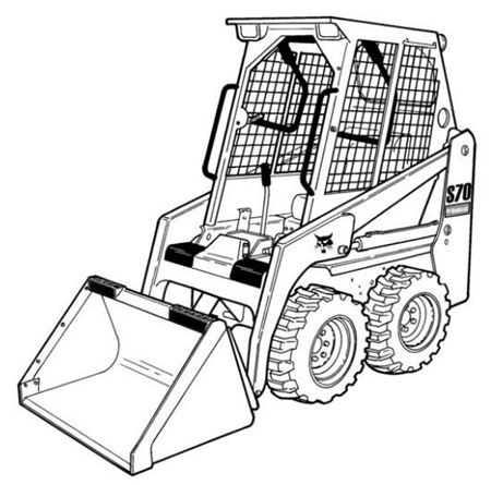 Bobcat S70 Skid Steer Loader Electrical/Hydraulic/Hydrostatic Schematic