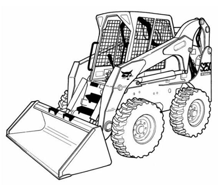 Bobcat S250 Skid Steer Loader Wiring/Hydraulic/Hydrostatic Schematic