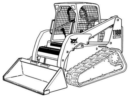 Bobcat T180 Compact Track Loader Wiring/Hydraulic/Hydrostatic Schematic