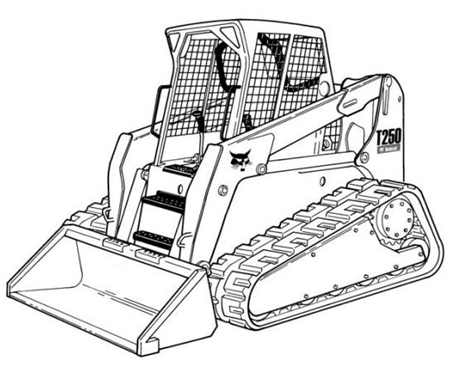 Bobcat T250 Compact Track Loader Wiring/Hydraulic/Hydrostatic Schematic