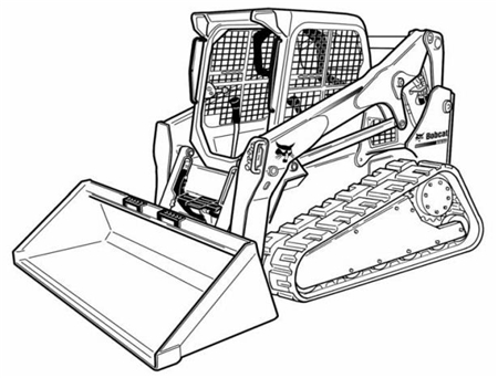 Bobcat T650 Compact Track Loader Wiring/Hydraulic/Hydrostatic Schematic