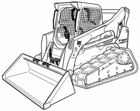 Bobcat T870 Compact Track Loader Wiring/Hydraulic/Hydrostatic Schematic