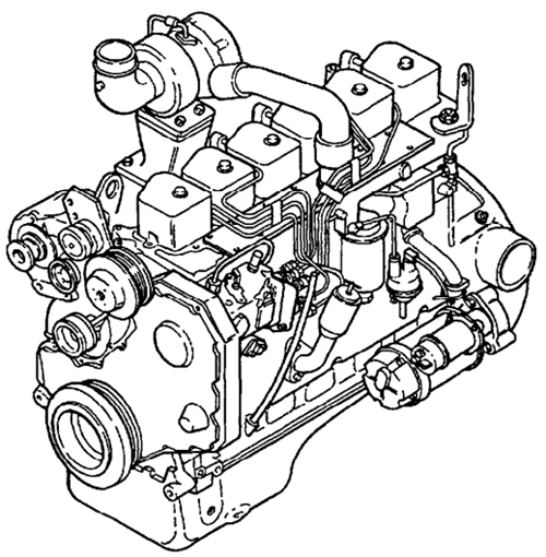 Komatsu KDC 410 & 610 Series Engine (1991 Model) Troubleshooting and Repair Manual