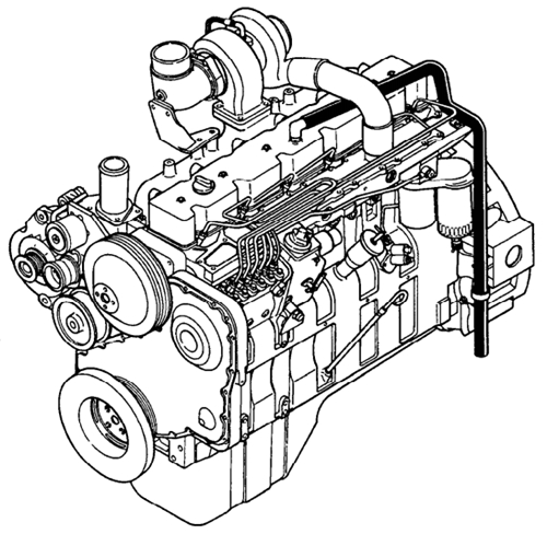 Komatsu KDC 614 Series Engine (1991 Model) Troubleshooting and Repair Manual