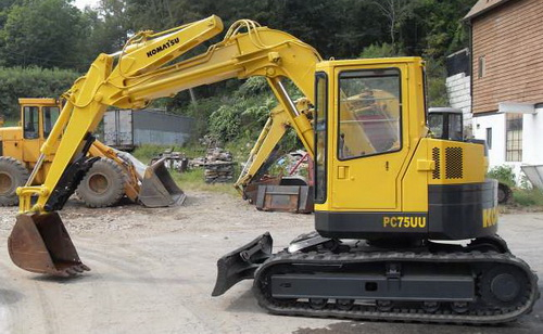 Komatsu PC75UU-2 Hydraulic Excavator Operation & Maintenance Manual