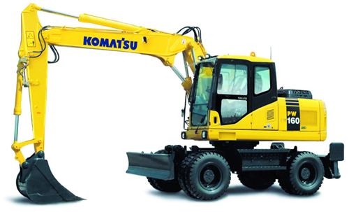 Komatsu PW160-7H Wheeled Excavator Operation & Maintenance Manual