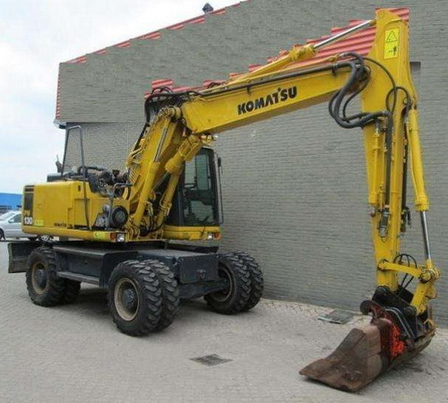 Komatsu PW130ES-6K Wheeled Excavator Operation & Maintenance Manual