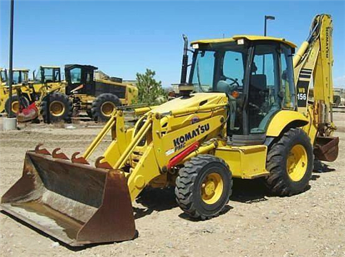 Komatsu WB156-5, WB156PS-5 Backhoe Loader