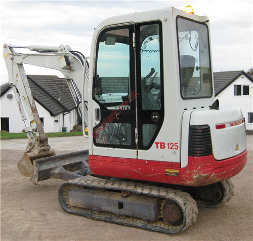 Takeuchi TB125, TB135, TB145 Compact Excavator