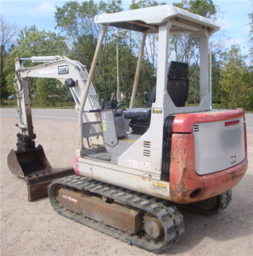 Takeuchi TB025 Compact Excavator Parts Manual