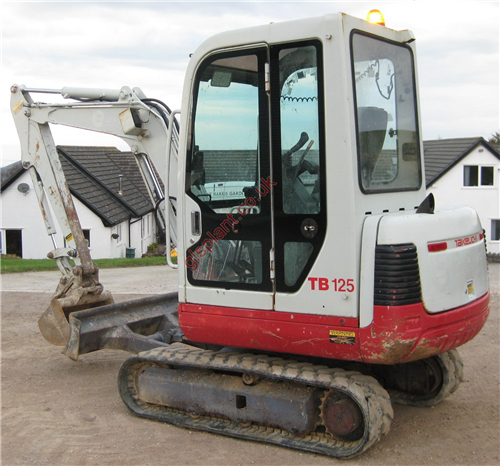 Takeuchi TB125 Compact Excavator Parts Manual