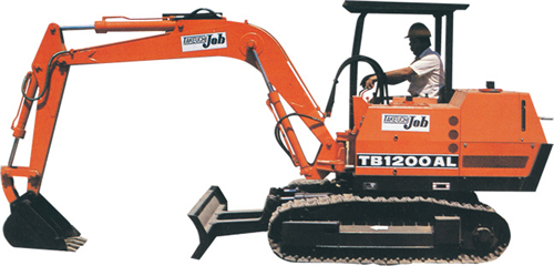 Takeuchi Job TB1200 AL Compact Excavator With Dozer Blade Parts Manual