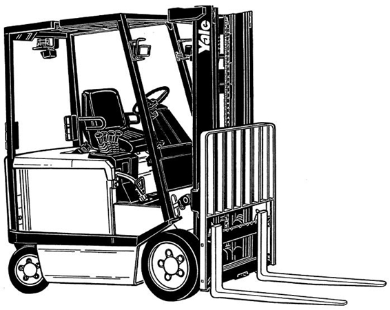 Yale ERC030AF, ERC040AF, ERP030AF, ERP040AF (A814) Forklift Trucks Parts Manual