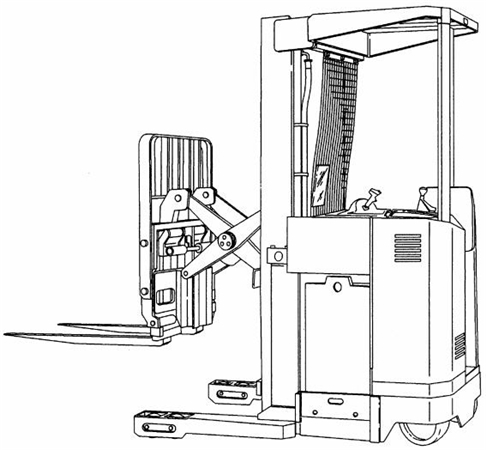 Yale NR035AC, NR040AC, NR045AC, NDR030AC (A815) Forklift Trucks Parts Manual