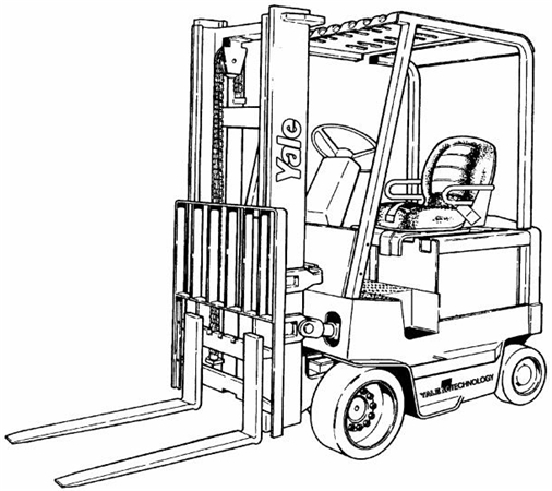 Yale ERC35HG, ERC40HG, ERC45HG, ERC55HG (B839) Forklift Trucks Parts Manual