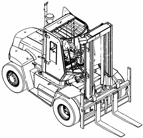 Yale GDP130EB, GDP140EB, GDP160EB (D877) Heavy Duty Forklift Trucks Parts Manual