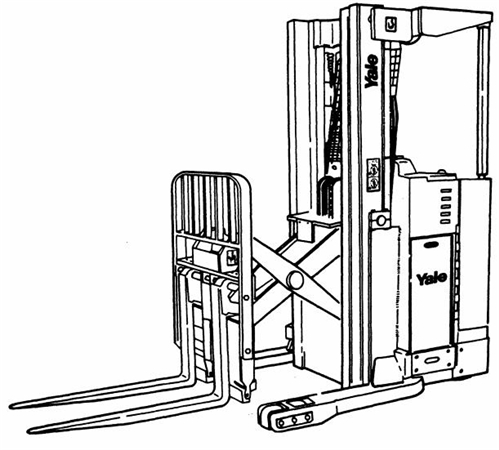Yale NR035BB, NR045BB, NDR030BB Narrow Aisle Reach Trucks Parts Manual