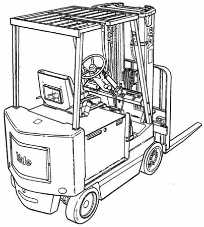 Yale ERC040RA, ERC050RA, ERC060RA, ERC040ZA, ERC050ZA, ERC060ZA Forklift Trucks