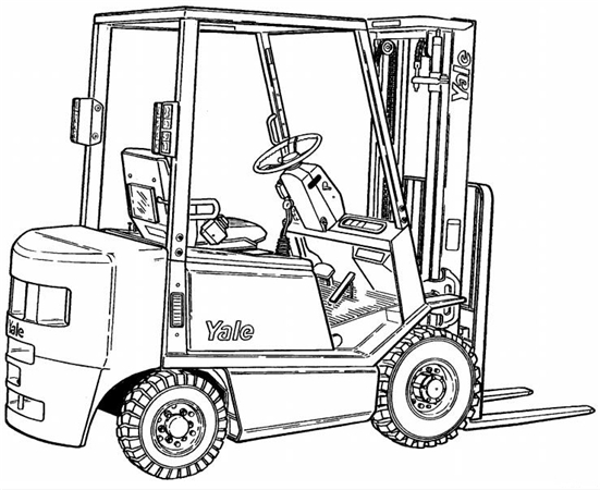 Yale GP040RG, GP050RG, GLP040RG, GLP050RG (A875) Forklift Trucks Service Repair Manual