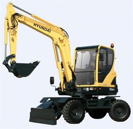 Hyundai R55W-9 Wheel Excavator Service Repair Manual