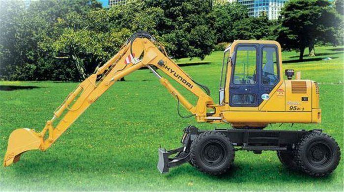 Hyundai R95W-3 Wheel Excavator Service Repair Manual