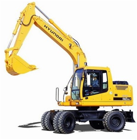 Hyundai R140W-7 Wheel Excavator Service Repair Manual