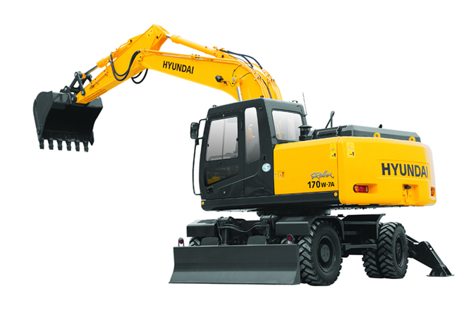 Hyundai R170W-7 Wheel Excavator Service Repair Manual