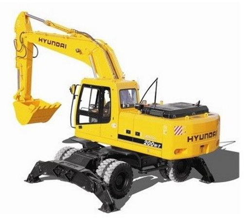 Hyundai R200W-7 Wheel Excavator Service Repair Manual