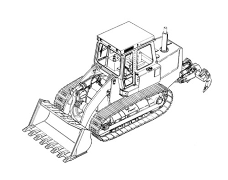 Liebherr LR634 with steering pedal Crawler Loader