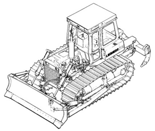 Liebherr SR712B Litronic Crawler Dozer Operation & Maintenance Manual
