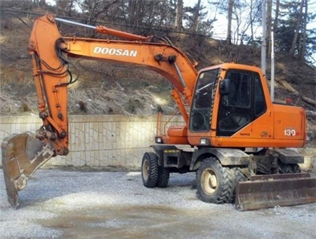 Daewoo Doosan Solar 130W-V Wheel Excavator Service Repair Manual