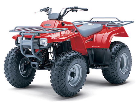 Kawasaki KLF 250, Bayou 250, Workhorse 250 All Terrain Vehicle Service Repair Manual