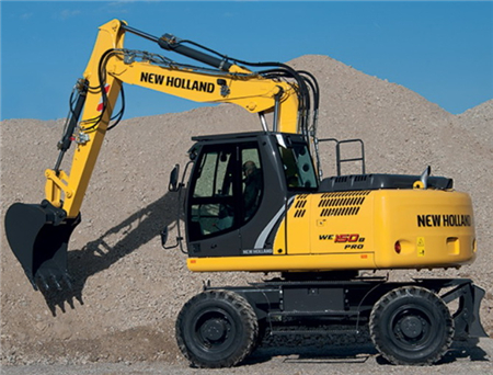 New Holland WE150 Compact, WE170 Compact, WE170C Railroad Wheeled Excavators