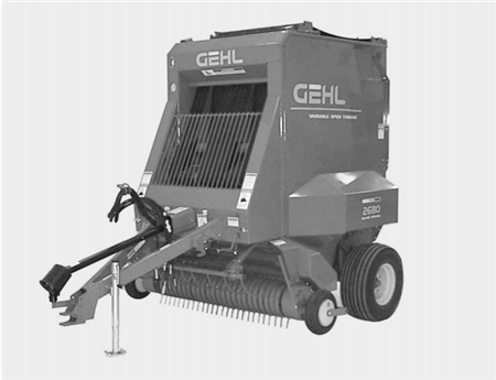 Gehl 80 Series Variable Chamber Round Balers Parts Manual